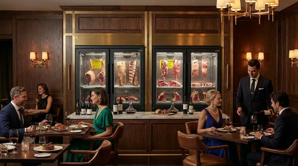 Fleischreifeschrank in einem gehobenen Restaurant