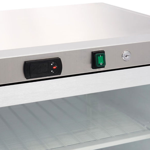 Kleiner gewerblicher Gefrierschrank mit Glastür 200L