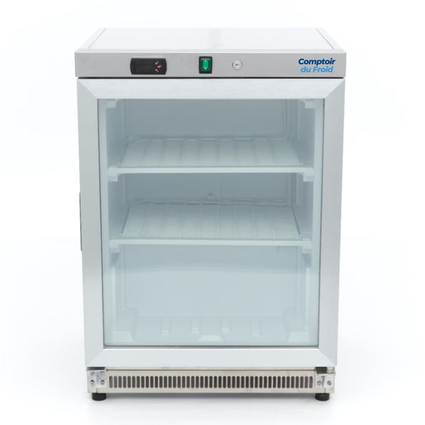 Kleiner Profi-Tiefkühlschrank mit Glastür 200L