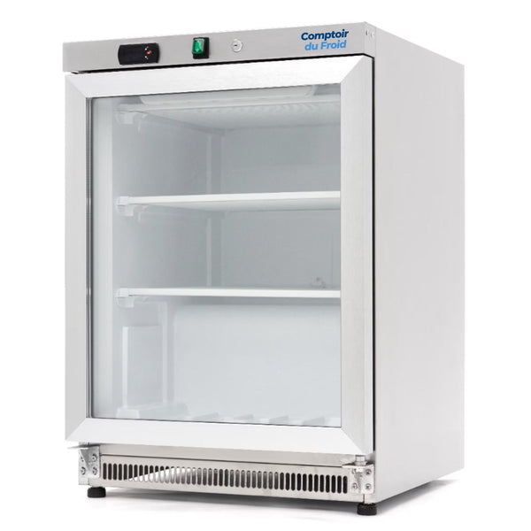 Kleiner Profi-Tiefkühlschrank mit Glastür 200L