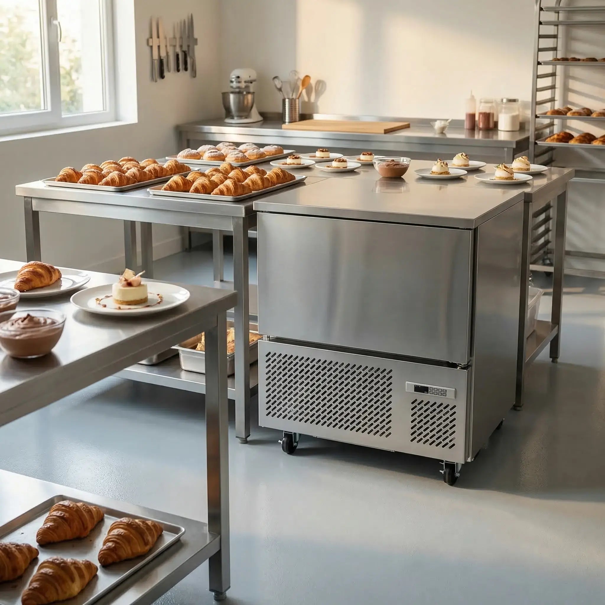 Cellule de refroidissement rapide inox 10 niveaux pour pâtisserie professionnelle