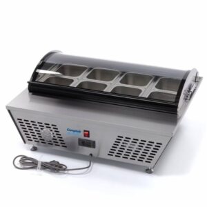 Tischsalatbar aus Edelstahl 67 l (inkl. 8x GN 1/6)