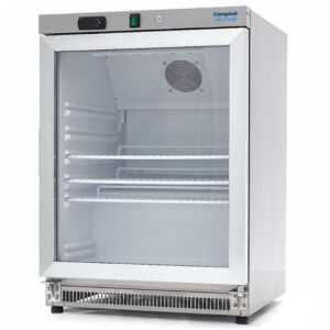 Kleiner Kühlschrank mit Glastür 200L Edelstahl (Ausstellung)