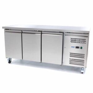 Gefrierschrank mit 3 Türen, 180cm (Edelstahlplatte)