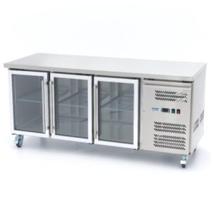 Verglaster Kühltisch 3 Türen, 180 cm (Bar & Service)