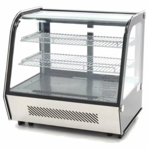 Kuchenvitrine Luxus-Thekenmodell – Bombierte Glasscheibe (120L oder 160L)