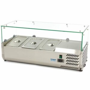 Gekühlte Zutatenvitrine (VRX) + Behälter Inklusive – 95 bis 200 cm