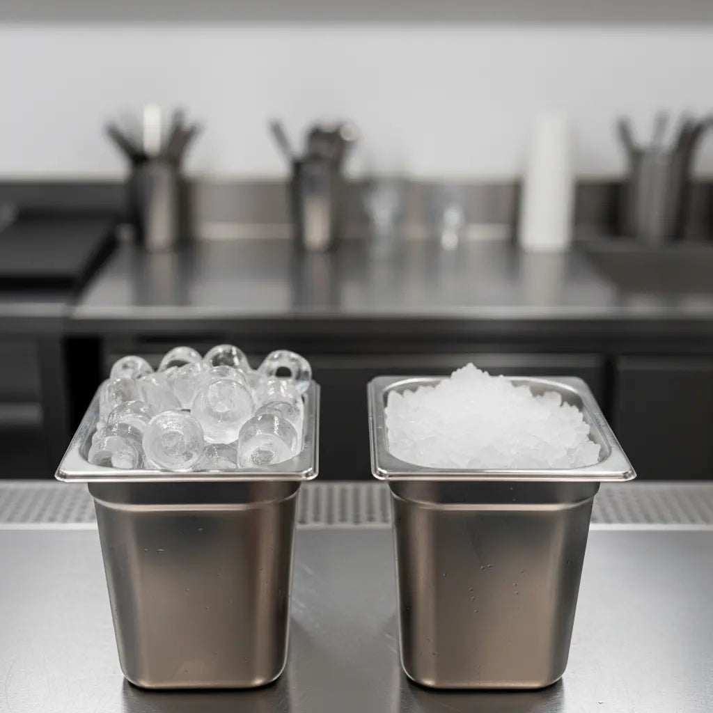 Behälter für Eiswürfel und Crushed Ice