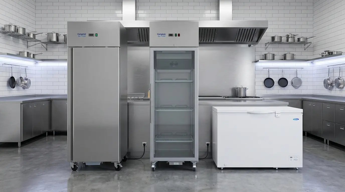 Gekühlter Profi-Vitrinenschrank GN 2/1 – Präsentation (600L bis 1400L)