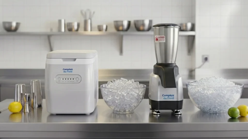 Machine à glaçons et glace pilée