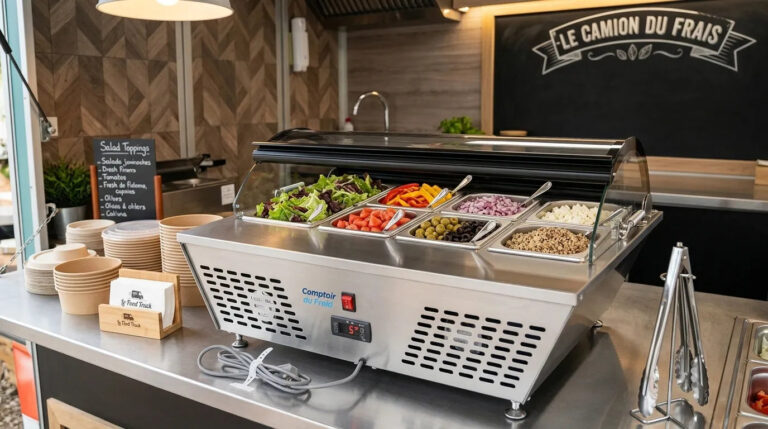Welche gekühlte Salattheke soll man für einen Foodtruck wählen, ohne Platz oder Kühlung zu verlieren
