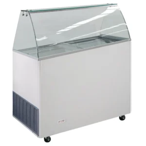 Mobile Eisvitrine – 6 bis 10 Behälter